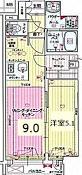 プレサンスジェネ千種内山の物件間取画像